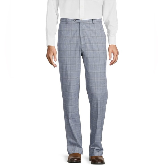 Roundtree & Yorke
Travel Smart Flat Front Straight Fit Blue Dress Pants - Picture 1 of 11